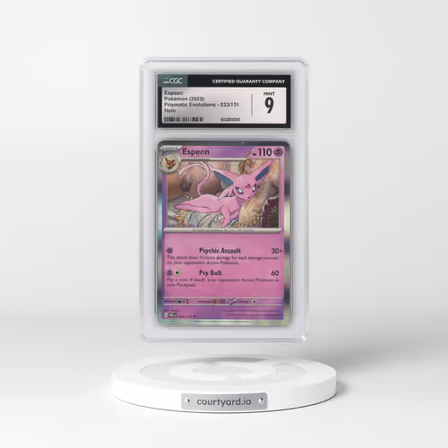 2025 Prismatic Evolutions - PRE EN #033/131 Espeon - Holo (CGC 9 MINT)