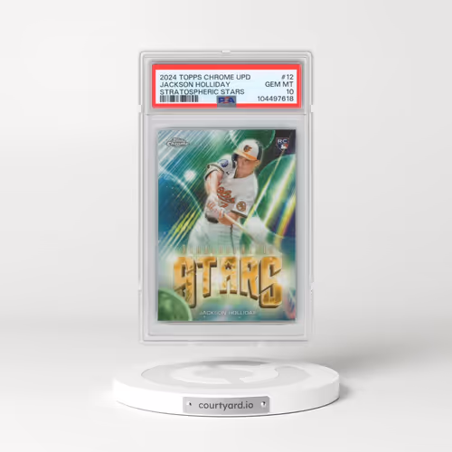 2024 Topps Chrome Update Stratospheric Stars #12 Jackson Holliday (PSA 10 GEM MINT)