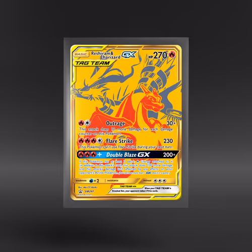 SM Black Star Promos #SM247 Reshiram & Charizard-GX