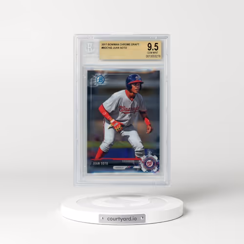 2017 Bowman Draft #BDC162 Juan Soto - Chrome (BGS 9.5 GEM MINT)
