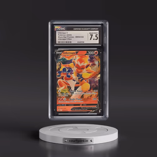 2017 Black Star Promos - Sword & Shield #SWSH252 Infernape V - Holo Infernape V Box (CGC 7.5 NM+)