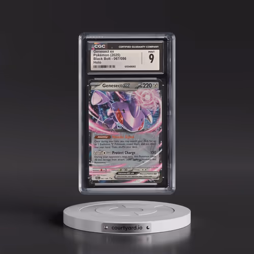 2025 Pokémon Blk EN-Black Bolt #067 Genesect EX - Holo (CGC 9 MINT)