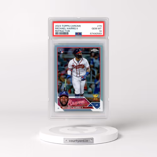 2023 Topps Chrome #79 Michael Harris II - Refractor (PSA 10 GEM MINT)