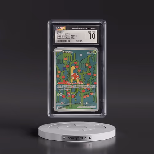 2025 Mega Evolution - MEG EN #136/132 Shuckle - Illustration Rare Holo (CGC 10 GEM MINT)