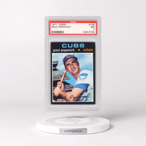 1971 Topps #726 Paul Popovich (PSA 7 NM)