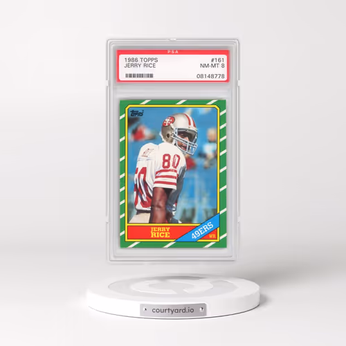 1986 Topps #161 Jerry Rice (PSA 8 NM-MT)