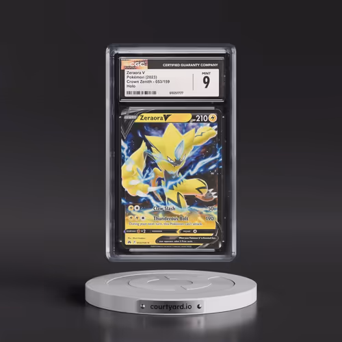 2023 Crown Zenith #053/159 Zeraora V - Holo (CGC 9 MINT)