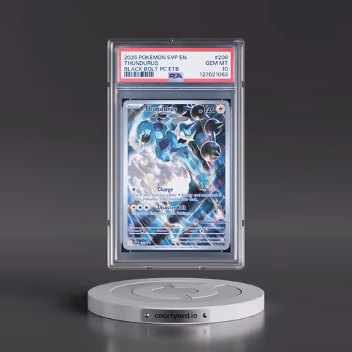 2025 Pokémon Svp EN-SV Black Star Promo #209 Thundurus - Black Bolt Pokemon Center Elite Trainer Box