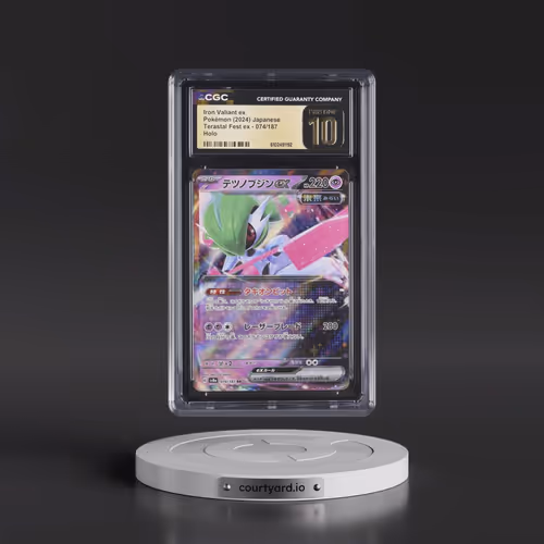 2024 High Class Pack: Terastal Fest ex - sv8a #074/187 Iron Valiant ex - Holo (CGC 10 PRISTINE)