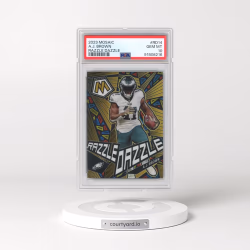 2023 Panini Mosaic Razzle Dazzle #RD14 A.J. Brown (PSA 10 GEM MINT)
