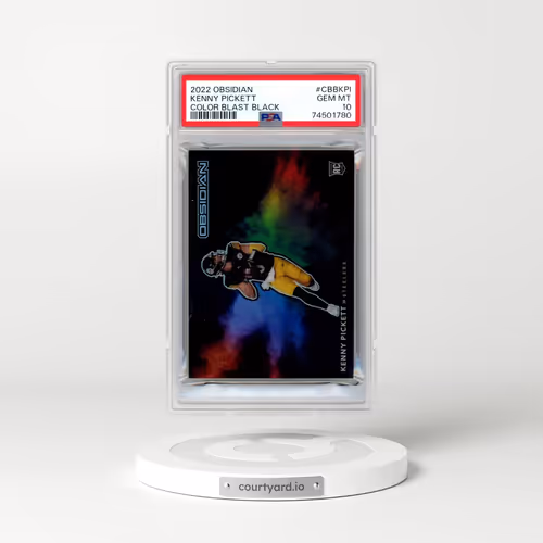 2022 Panini Obsidian Color Blast Black #CBBKPI Kenny Pickett (PSA 10 GEM MINT)