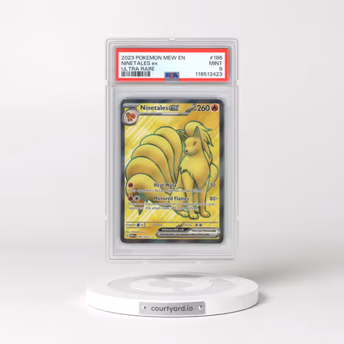 2023 Pokémon Mew EN-151 #186 Ninetales EX - Holo Ultra Rare (PSA 9 MINT)