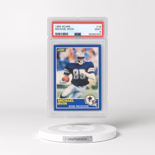 1989 Score #18 Michael Irvin (PSA 9 MINT)
