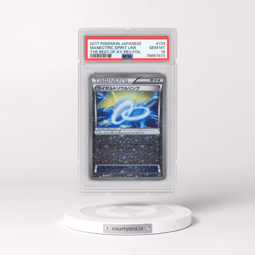 2017 Pokémon the Best of XY #134 Manectric Spirit Link - Reverse Foil (PSA 10 GEM MINT)