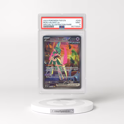 2023 Paradox Rift - PAR EN #249 Iron Valiant ex - Special Illustration Rare (PSA 9 MINT)