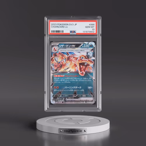 2023 Pokémon SV3-Ruler of the Black Flame #066 Charizard EX - Holo (PSA 10 GEM MINT)