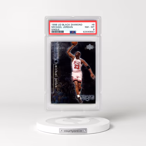 1998 Upper Deck Black Diamond #8 Michael Jordan - Single (PSA 8 NM-MT)