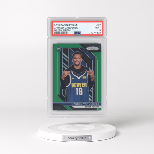2018 Panini Prizm #42 Jarred Vanderbilt - Green Prizm (PSA 9 MINT)