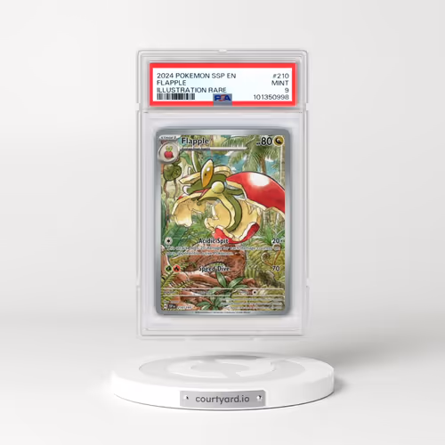 2024 Pokémon Ssp EN-Surging Sparks #210 Flapple - Illustration Rare (PSA 9 MINT)