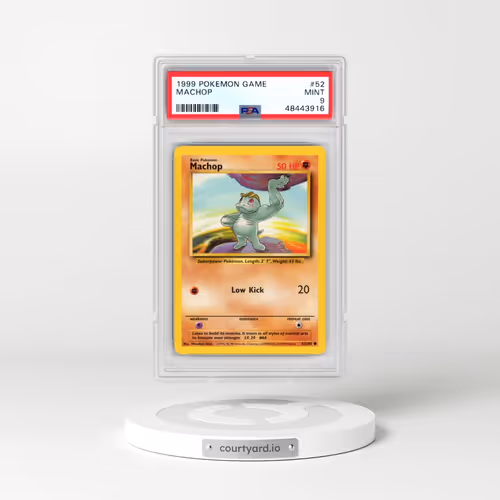 1999 Pokémon Game #52 Machop (PSA 9 MINT)