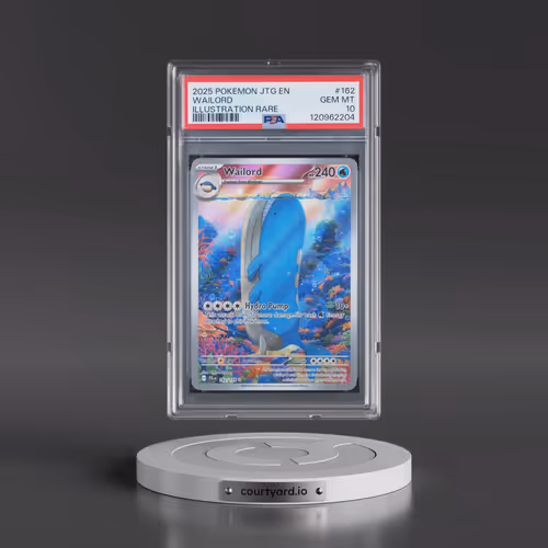2025 Pokémon Jtg EN-Journey Together #162 Wailord - Illustration Rare (PSA 10 GEM MINT)