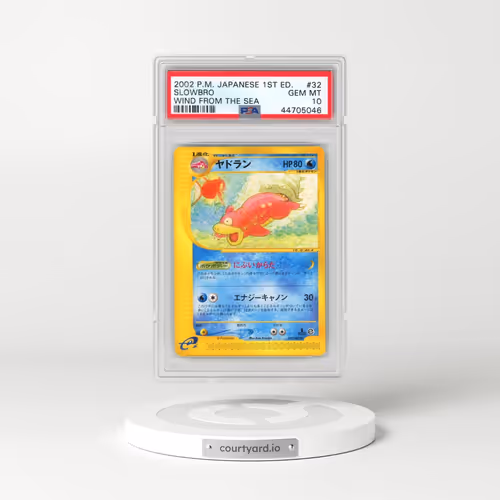 2002 Pokémon Wind From the Sea #032 Slowbro - 1st Edition (PSA 10 GEM MINT)