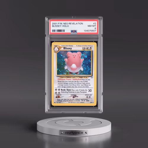 2001 Pokémon Neo Revelation #2 Blissey - Holo (PSA 8 NM-MT)