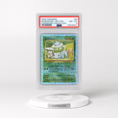 2002 Pokémon Legendary Collection #68 Bulbasaur - Reverse Foil (PSA 8 NM-MT)