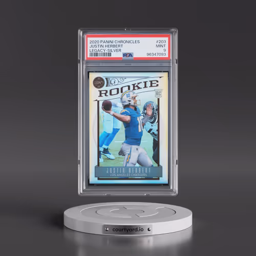 2020 Panini Chronicles Legacy #203 Justin Herbert - Silver (PSA 9 MINT)