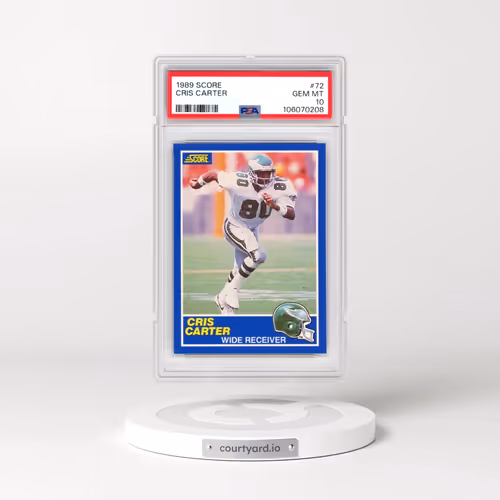 1989 Score #72 Cris Carter (PSA 10 GEM MINT)