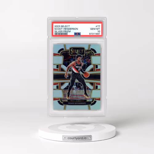 2023 Panini Select #77 Scoot Henderson - Silver Prizm (PSA 10 GEM MINT)