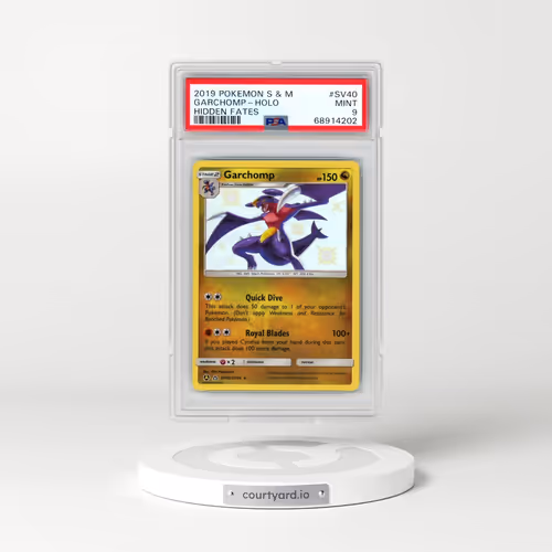 2019 Pokémon Sun & Moon Hidden Fates #SV40 Garchomp - Holo (PSA 9 MINT)