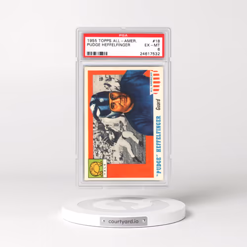 1955 Topps All-Amer. #18 Pudge Heffelfinger (PSA 6 EX-MT)
