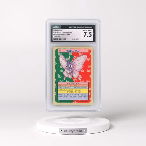 1997 (Only One Pokémon) Original Series #049 Venomoth - (Blue Back) 1st Print (CGC 7.5 NM+)