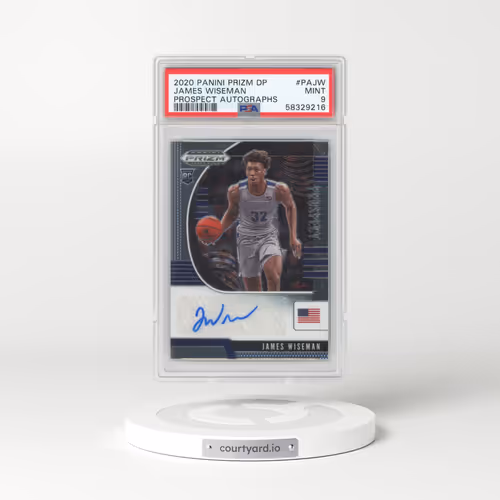 2020 Panini Prizm Draft Picks Prospect Autographs #PAJW James Wiseman (PSA 9 MINT)