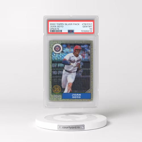 2022 Topps Silver Pack 1987 Chrome Promo #T87C57 Juan Soto - Update (PSA 10 GEM MINT)