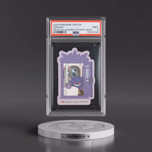 2023 Pokémon Center Pikachu Award Delivery! Sticker Gengar - Holo (PSA 9 MINT)