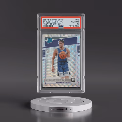 2020 Panini Donruss Optic #162 Tyrese Haliburton - Fanatics Box Set (PSA 10 GEM MINT)