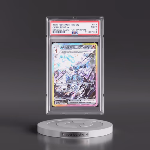 2025 Pokémon Pre EN-Prismatic Evolutions #147 Ceruledge EX - Holo Special Illustration Rare (PSA 9 M