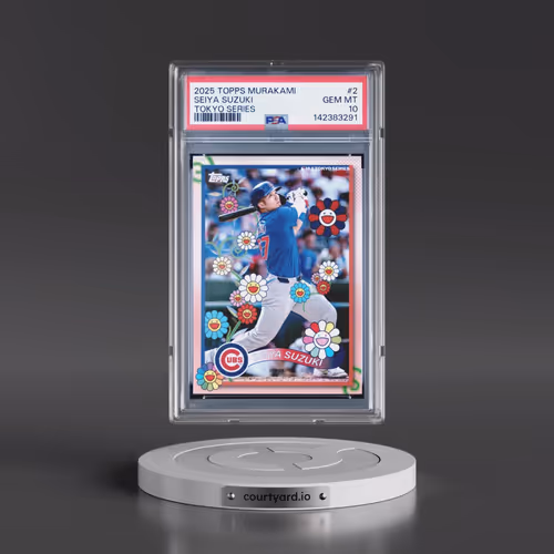 2025 Topps Takashi Murakami + MLB World Tour Tokyo Series #2 Seiya Suzuki (PSA 10 GEM MINT)