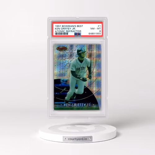 1997 Bowman's Best #1 Ken Griffey Jr - Atomic Refractor (PSA 8 NM-MT)
