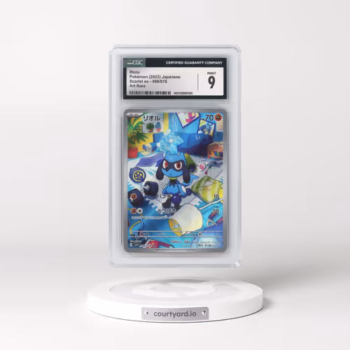 2023 Scarlet ex #086/078 Riolu - Art Rare Holo (CGC 9 MINT)