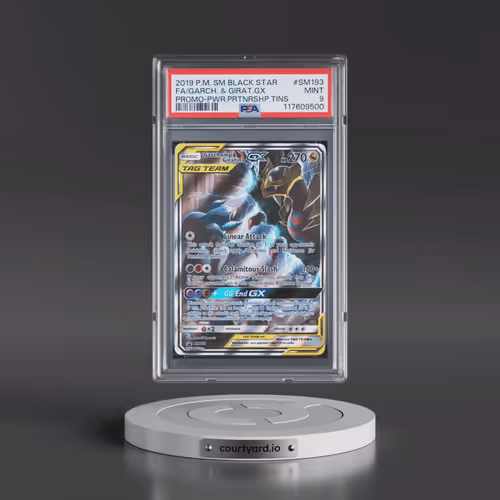 2019 Pokémon SM Black Star Promo #SM193 Garchomp & Giratina GX - Holo Full Art Power Partnership Tin