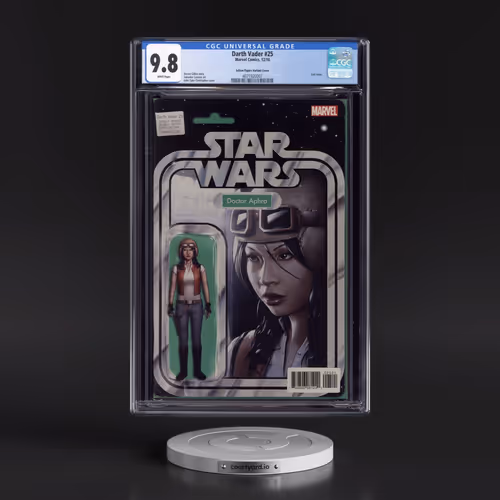 Darth Vader #25 CGC 9.8 White Pages (Marvel Comics, 12/16) - Universal Action Figure Variant Cover