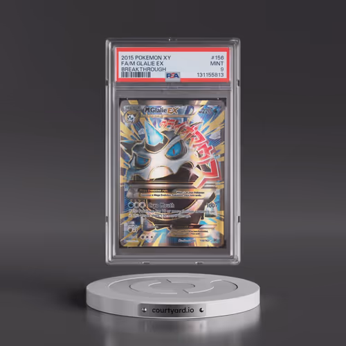 2015 Pokémon XY Breakthrough #156 M Glalie EX - Holo Full Art (PSA 9 MINT)