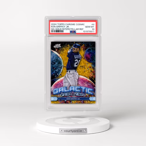 2024 Topps Chrome Cosmic Galactic Greatness #4 Ken Griffey Jr - Gold Interstellar Refractor (PSA 10
