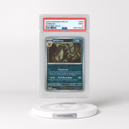 2025 Pokémon Pre EN-Prismatic Evolutions #059 Umbreon - Reverse Holo (PSA 9 MINT)