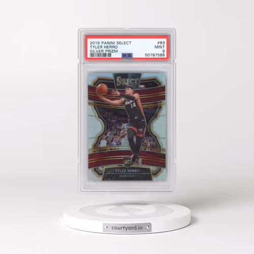 2019 Panini Select #63 Tyler Herro - Silver Prizm (PSA 9 MINT)