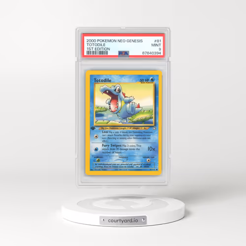 2000 Neo Genesis #81 Totodile - 1st Edition (PSA 9 MINT)
