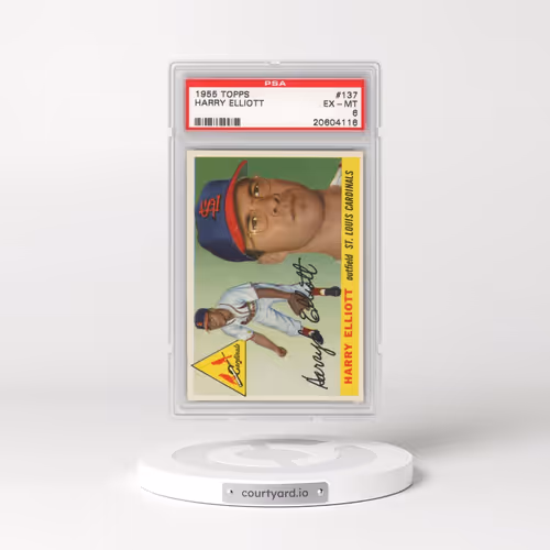 1955 Topps #137 Harry Elliott (PSA 6 EX-MT)
